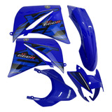 Conjunto Plástico Kit De Carenagem Moto Xt 660 R Azul 2015
