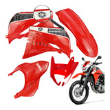 Conjunto Plástico Kit De Carenagem Xt 660 R Vermelho 2014
