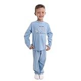 Conjunto Plush Infantil E Juvenil Azul Com Calça E Blusas Com Manga Comprida De Inverno Masculino Tamanho 12