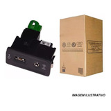 Conjunto Porta Usb Auxiliar Gol Fox Saveiro Vw 5q0035726e