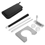 Conjunto Portátil De Taco De Golfe Conjunto De Kit De Taco De Treinamento Para Clubes De Golfe Kit De Prática De Golfe Para Prática De Golfe Interno Com Bolas E Bolsa