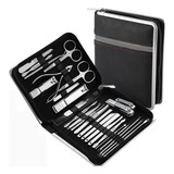 Conjunto Profissional De Manicure Completo Aço Inoxidável
