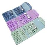 Conjunto Profissional De Manicure Pedicure E Podologia Completo De Aço Inoxidável Com 16 Peças