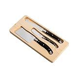 Conjunto Queijo Luxo Cabo Preto Laguiole