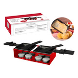 Conjunto Raclete 13 Pçs Rechaud Derreter Queijos Kit Fondue