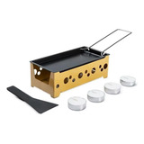 Conjunto Raclette Chapa Queijo 7 Peças Brinox