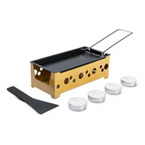 Conjunto Raclette Com 7 Peças Para Queijos Brinox