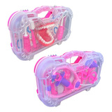 Conjunto Rosa Maleta Medica E Dentista Infantil Mini Doutor
