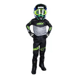 Conjunto Roupa Infantil Amx Calça Camisa Preto Verde Cinza