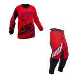 Conjunto Roupa Infantil Amx Classic Duo Trilha Motocross