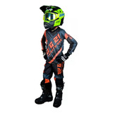 Conjunto Roupa Infantil Amx Wg Calça Camisa Laranja Neon