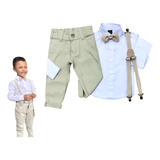 Conjunto Roupa Menino Bebê Batizado Casamento Evento Festas
