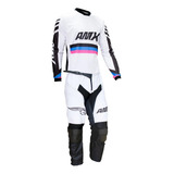 Conjunto Roupa Motocross Amx Cross One Branco Trilha Enduro