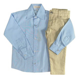 Conjunto Roupa Social Calça Camisa Infantil Menino Casamento