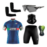 Conjunto Roupas Ciclismo C óculos Bandana E Par De Manguito