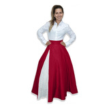 Conjunto Saia E Camisa Gaúcha Prenda Longa Roupas Gaúchas Semana Farropilha