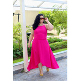 Conjunto Saia Envelope E Cropped Vestido Social Plus Size
