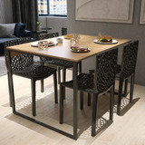 Conjunto Sala D Jantar C 4 Cadeiras Gruvyer Mesa Industrial