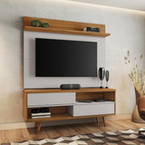 Conjunto Sala Rack Nt1180 E Painel De Tv Nt1185 Notável Cor Freijó off White