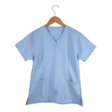 Conjunto Scrub Pijama Cirúrgico Gabardine Azul
