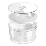 Conjunto Seca Salada Pote Organizador Clear Fresh 5 5l Ou
