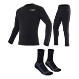 Conjunto Segunda Pele Térmico X11 Blusa Calça E Meia Moto