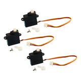 Conjunto Servo De Helicóptero Rc 3 Peças Modificação