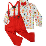 Conjunto Social Roupa Circo Infantil Menino