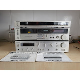 Conjunto Technics Classe A Amplificador Tunner E Tape