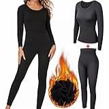 Conjunto Térmico Feminino Blusa Flanelada Meia Calça Inverno Frio Intenso Preto