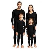 Conjunto Térmico Segunda Pele- Blusa E Calça Flanelada Peluciada- Adulto E Infantil- Preto -INFANTIL UNISEX- 8 Anos - Veste 7 A 8-