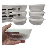 Conjunto Tigela Kit 6 Pote C Tampa Sobremesa Papinha Promoç