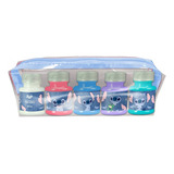 Conjunto Tinta Para Tecido Stitch 6cores Com Pincel E Estojo