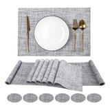 Conjunto Toalha Mesa Toalha De Mesa E Tapete De Pvc Lavável