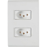Conjunto Tomada Dupla 20a 4x2 Branca 57170266 Tramontina Liz Cor Branco