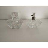 Conjunto Toucador Antigo De Cristal