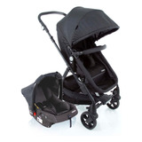 Conjunto Travel System Poppy 3 0 Duo Preto Mescla Cosco Kids