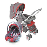 Conjunto Travel System Reverse Duo Vermelho Cax90167 Cosco Kids