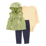 Conjunto Trio Carters Original Inverno Menina