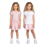 Conjunto Trio Infantil Menina Calvin Klein Menina Look Moda