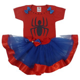 Conjunto Tutu Spider Woman Mulher Aranha Fantasia Infantil