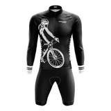 Conjunto Uniforme Ciclista Bermuda E Camisa Pro Tour Roda