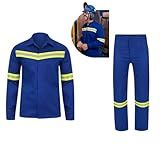 Conjunto Uniforme Nr10 EPI Faixa Refletiva Segurança Do Trabalho Anti Chamas Eletricista Mecanico Contruçao Civil Obra Rodovia Estrada