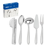 Conjunto Utensílios Inox 5 Peças Servir Cozinha Tramontina