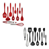 Conjunto Utensílios Silicone Cozinha Conchas Colheres Oferta