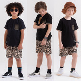 Conjunto Verão Kit Menino Infantil Camisa Short