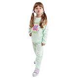 Conjunto Verde De Plush Infantil Juvenil Agasalho De Inverno Crianças Tamanho 10