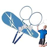 Conjuntos De Badminton Para Quintais Conjunto De Raquete De Badminton Kit De Raquete De Badminton Portátil Acessórios De Badminton Conjunto De Badminton Infantil Com 3 Bolas Para Família Crianças