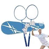 Conjuntos De Badminton Para Quintais Conjunto De Raquete De Badminton Kit De Raquete De Badminton Portátil Acessórios De Badminton Raquete De Badminton Profissional Com 3 Bolas Para Família Crian