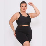 Conjuntos Fitness Plus Size Academia Roupa Ginástica Top
